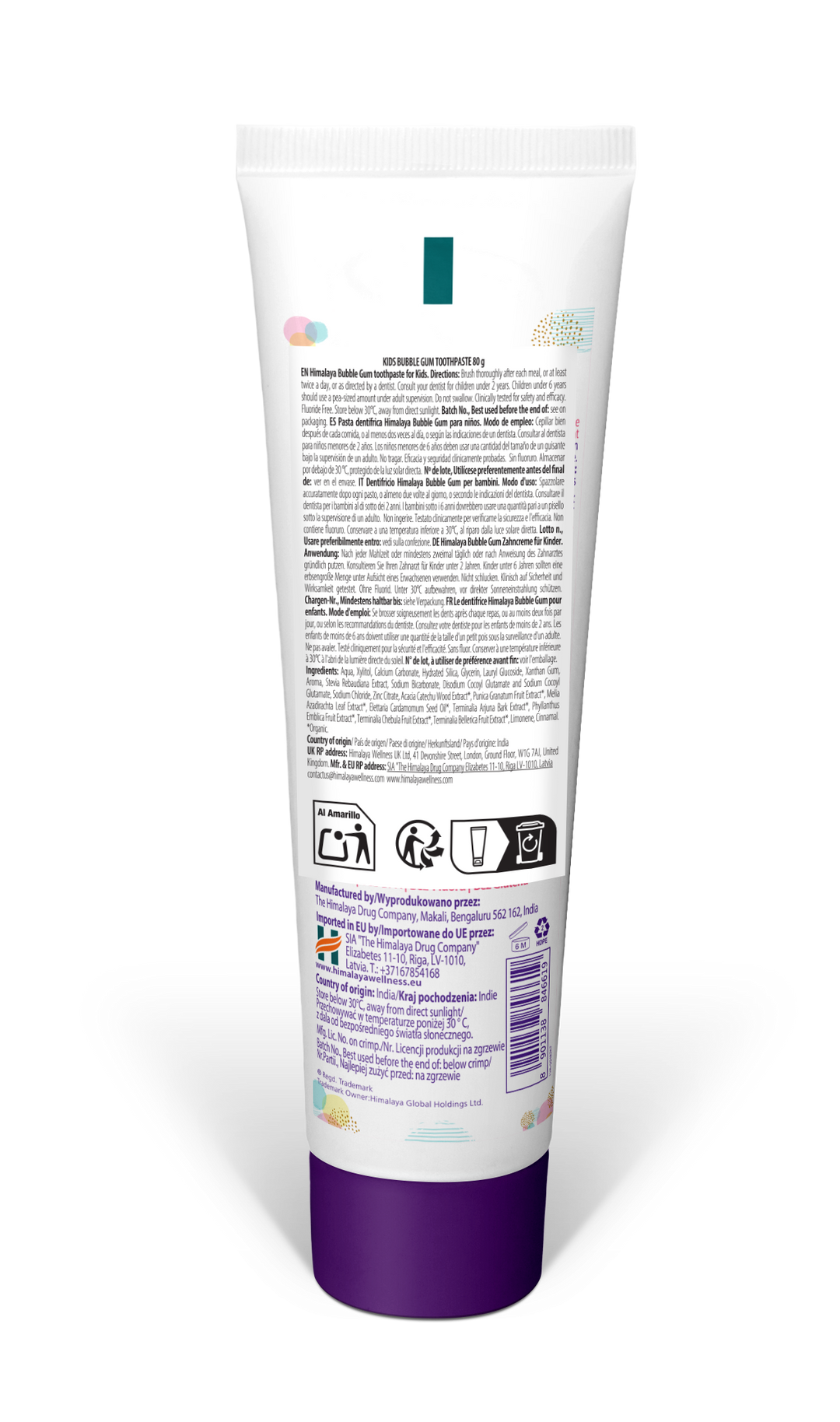 Himalaya Kids Bubble Gum Toothpaste - 80g