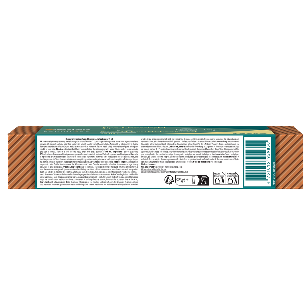 Himalaya Botanique Neem & Pomegranate Toothpaste 75 ml