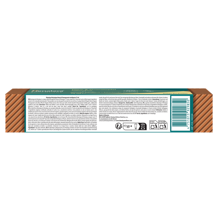 Himalaya Botanique Neem & Pomegranate Toothpaste 75 ml