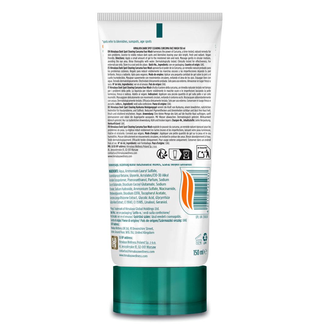Himalaya Dark Spot Clearing Curcuma Face Wash