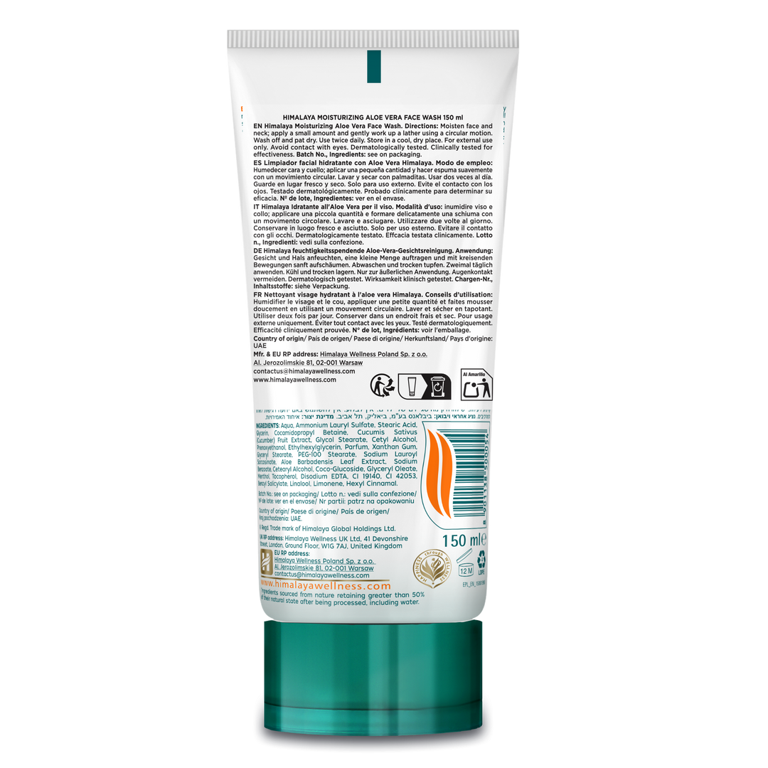 Himalaya Moisturizing Aloe Vera Face Wash - 150ml