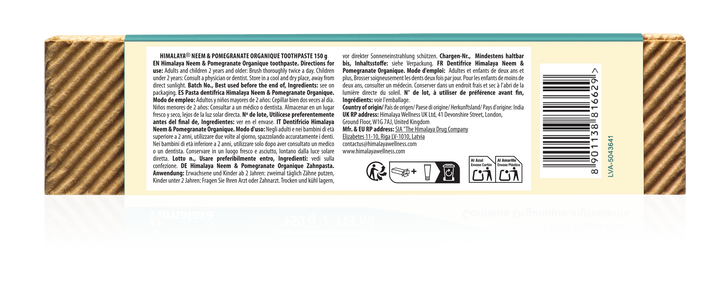 Himalaya Botanique Neem & Pomegranate Toothpaste - 150 g