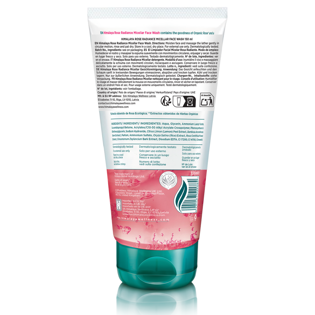 Himalaya Rose Radiance Micellar Face Wash - 150ml
