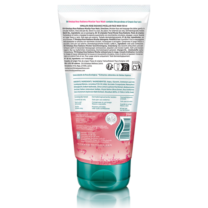 Himalaya Rose Radiance Micellar Face Wash - 150ml