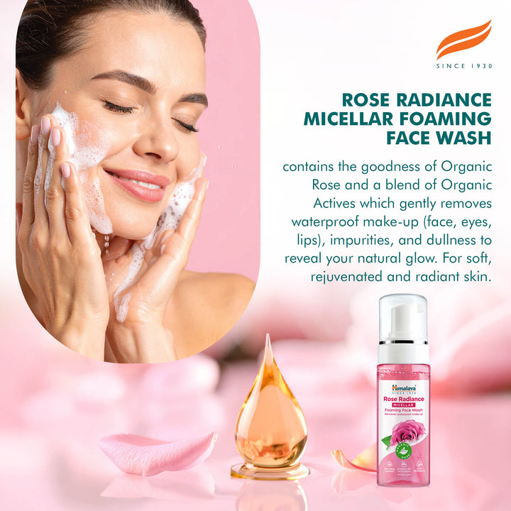 Himalaya Rose Radiance Micellar Foaming Face Wash - 150ml