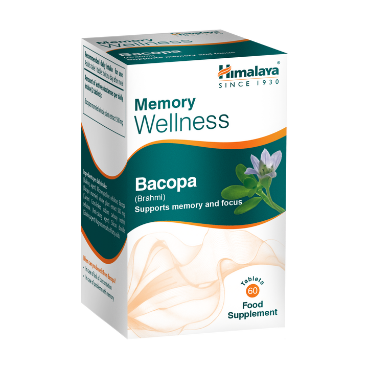 Himalaya Memory Wellness Focus Bacopa (Brahmi) - 60 Tablets
