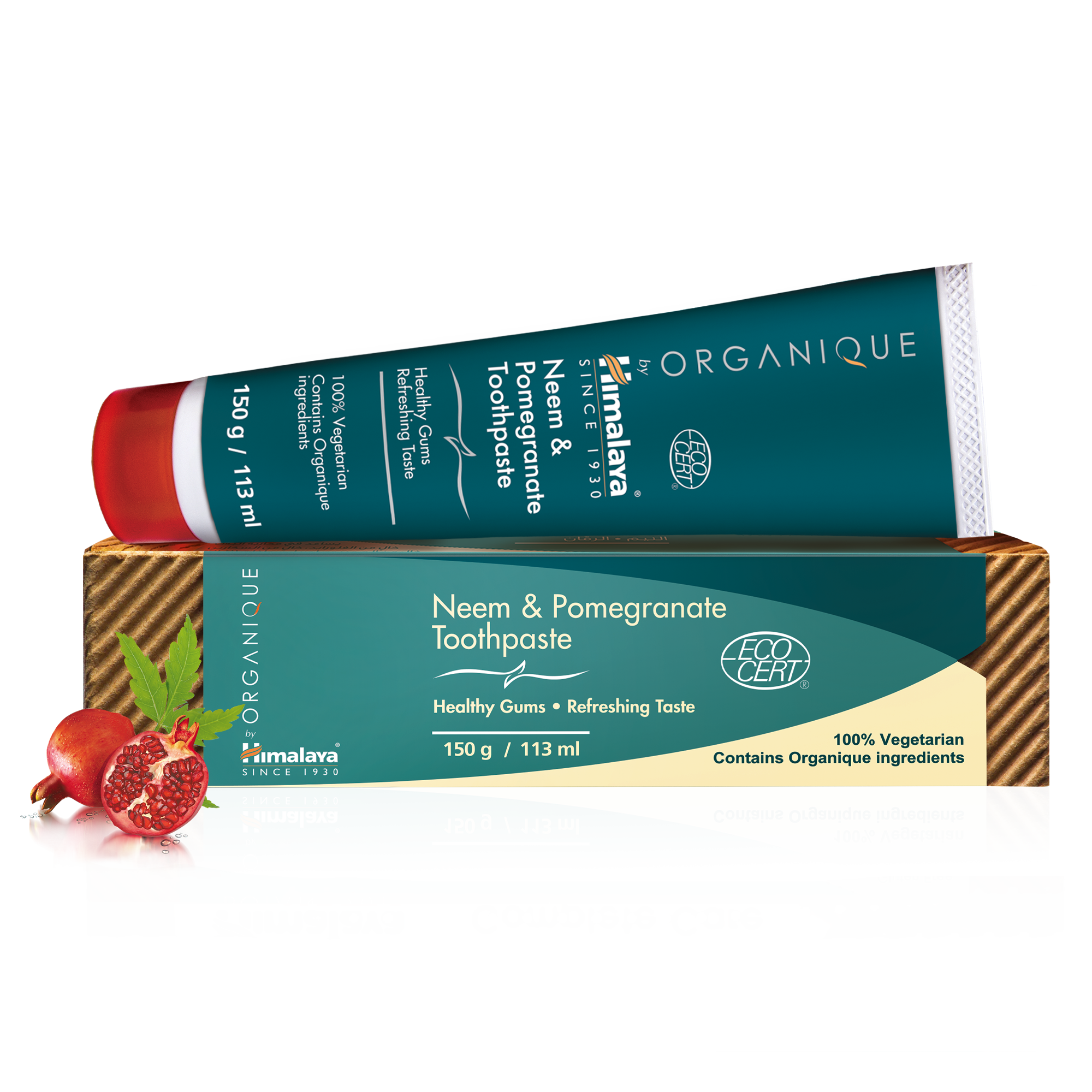 Himalaya ORGANIQUE Neem & Pomegranate Toothpaste - 150g