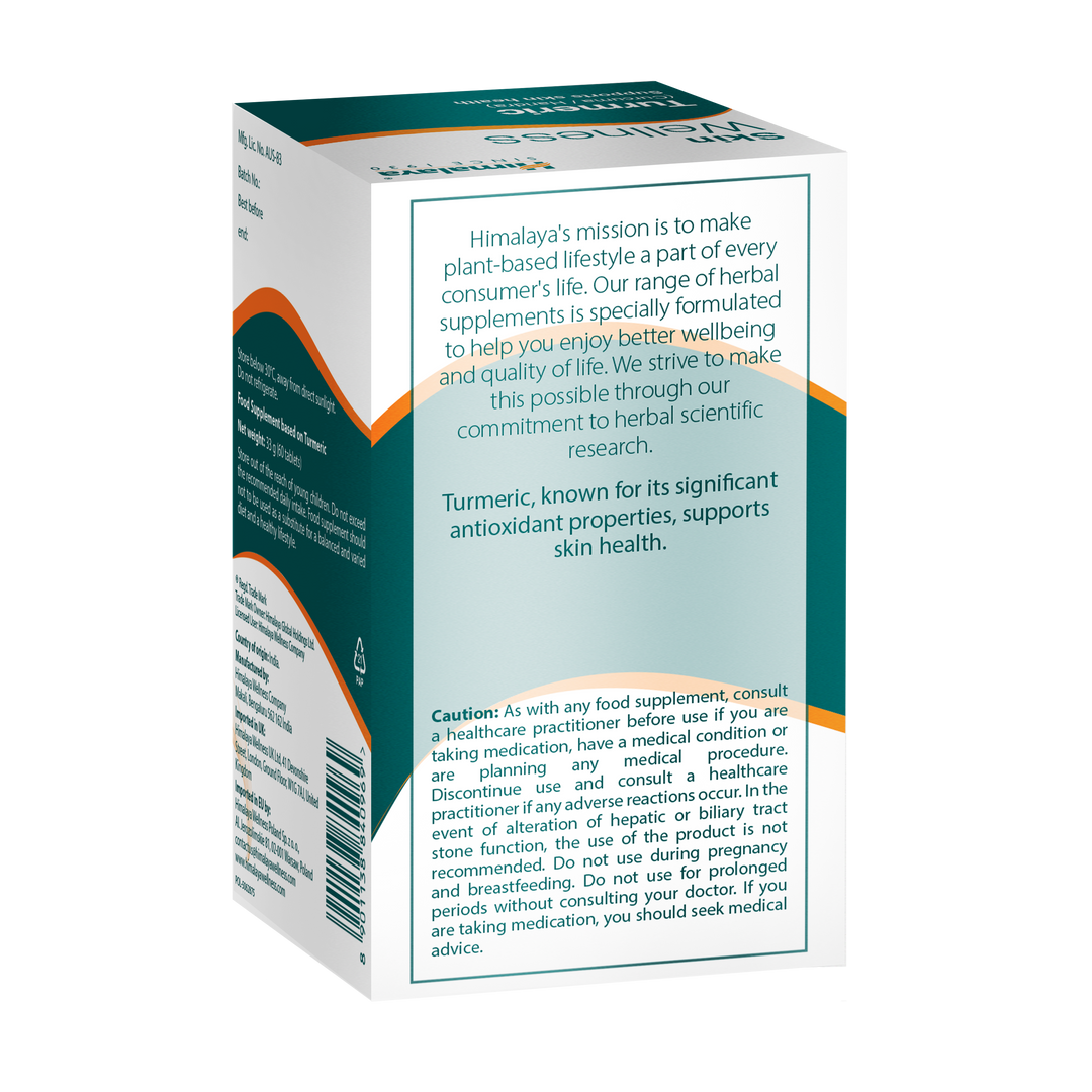 Himalaya Skin Wellness Turmeric - 60 Tablets