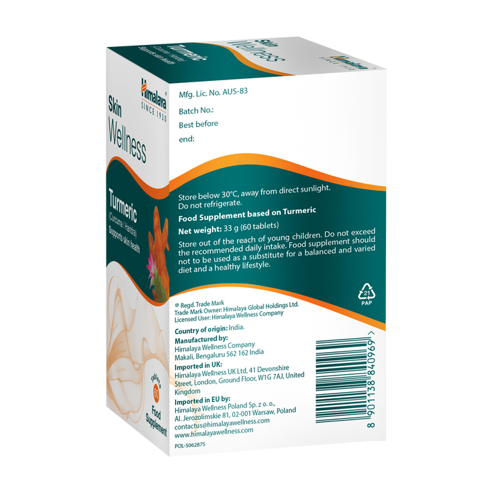 Himalaya Skin Wellness Turmeric - 60 Tablets