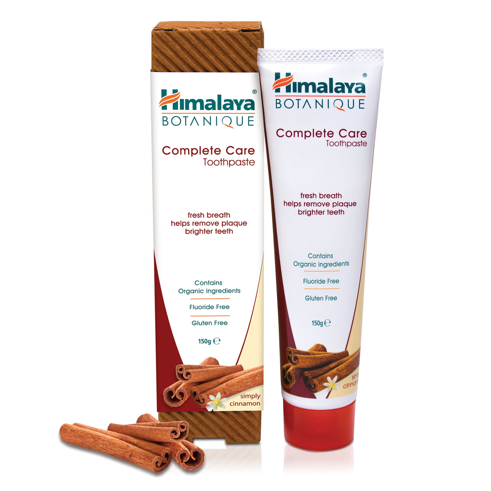 Himalaya BOTANIQUE Complete Care Toothpaste - Simply Cinnamon 150g