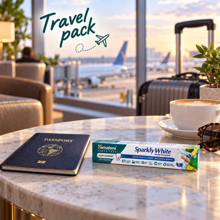 Himalaya Gum Expert Herbal Toothpaste - Sparkly White - Travel pack 40g