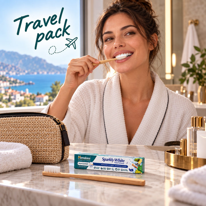 Himalaya Gum Expert Herbal Toothpaste - Sparkly White - Travel pack 40g