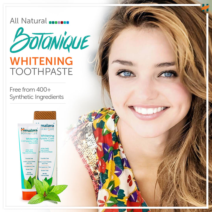 Himalaya BOTANIQUE Whitening Complete Care Toothpaste - Simply Mint - 150g