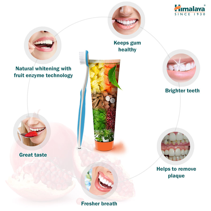 Himalaya BOTANIQUE Whitening Complete Care Toothpaste - Simply Peppermint - 150g (Pack of 3)