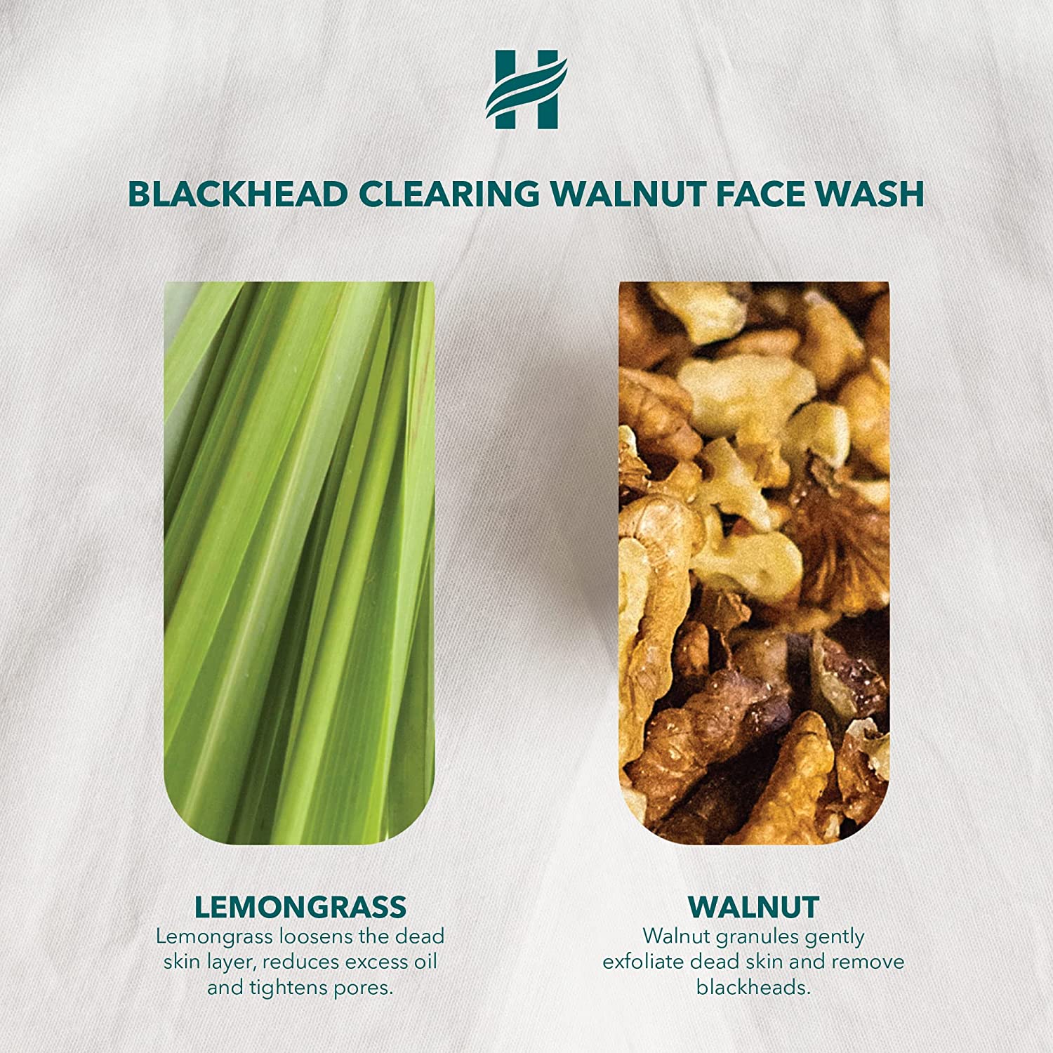 Himalaya Blackhead Clearing Walnut Face Wash - 150 ml (Pack of 2)