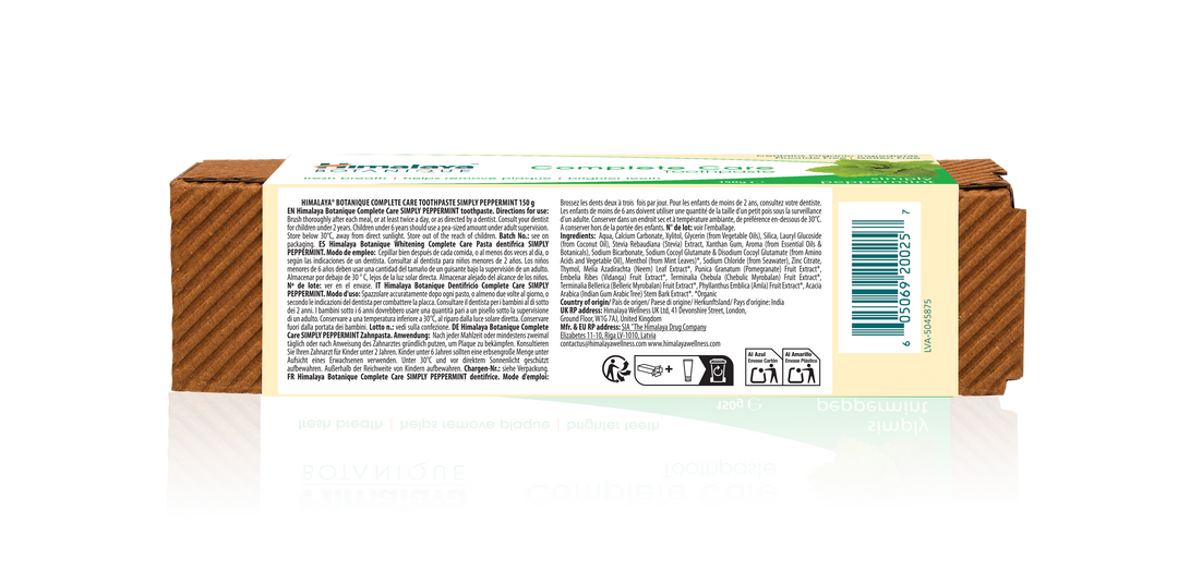 Himalaya BOTANIQUE Complete Care Toothpaste - Simply Peppermint - 150g