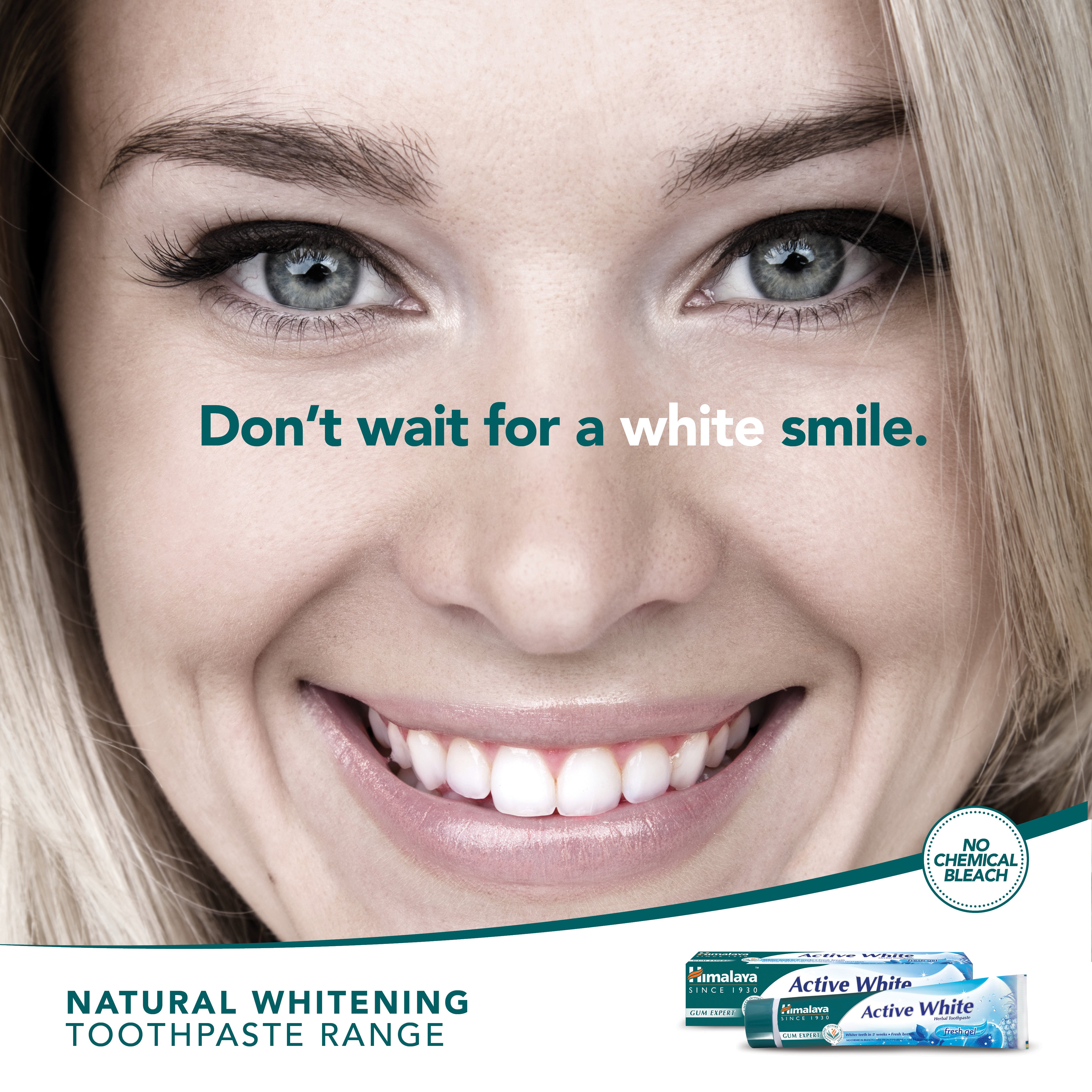 Himalaya Gum Expert Herbal Toothpaste - Active White Fresh Gel - 75ml (Pack of 3)