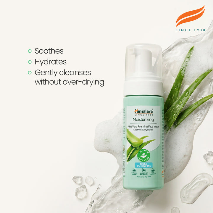 Himalaya Moisturizing Aloe Vera Foaming Face Wash - 150 ml