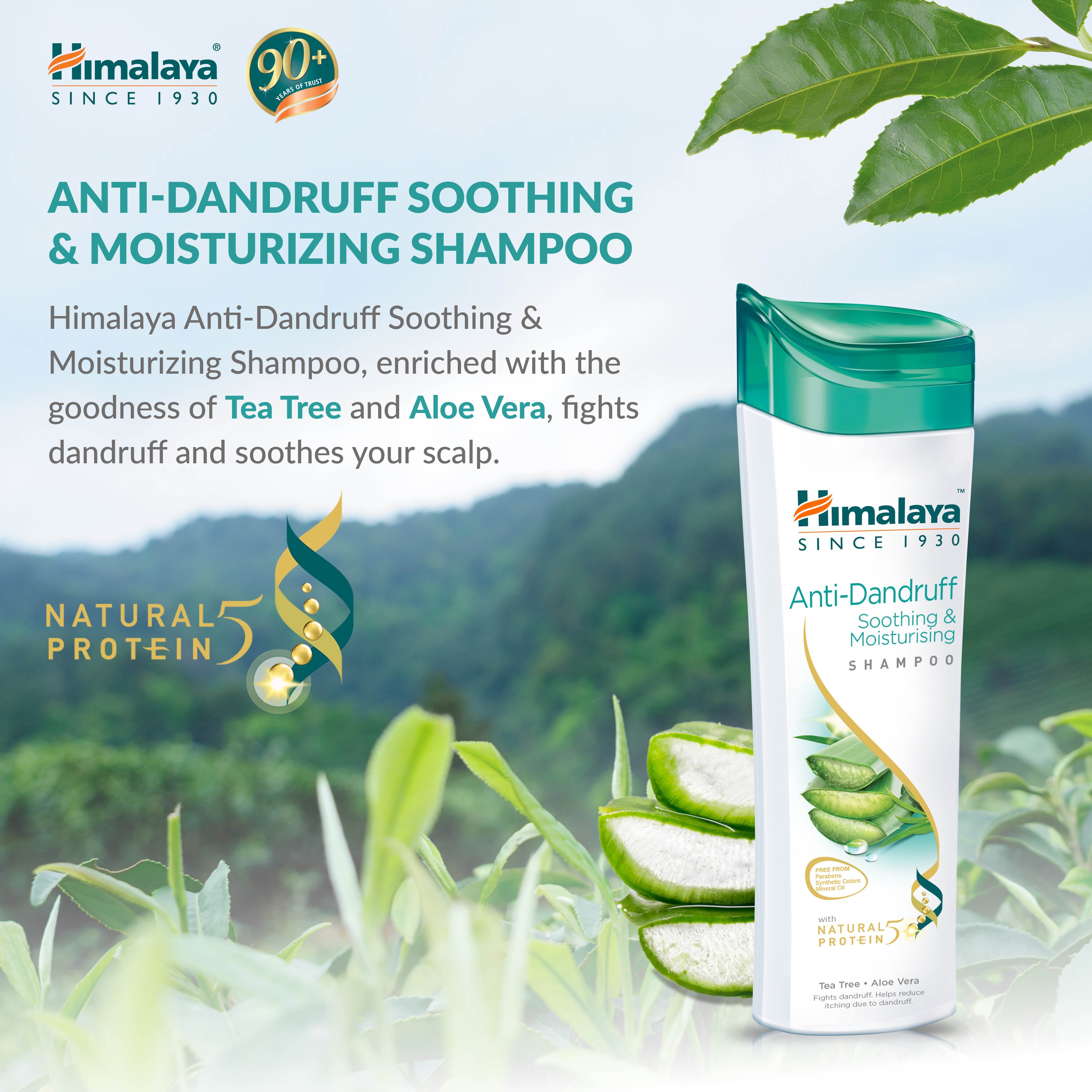 Himalaya Anti-Dandruff Shampoo - Soothing & Moisturizing - 400 ml (Pack of 2)
