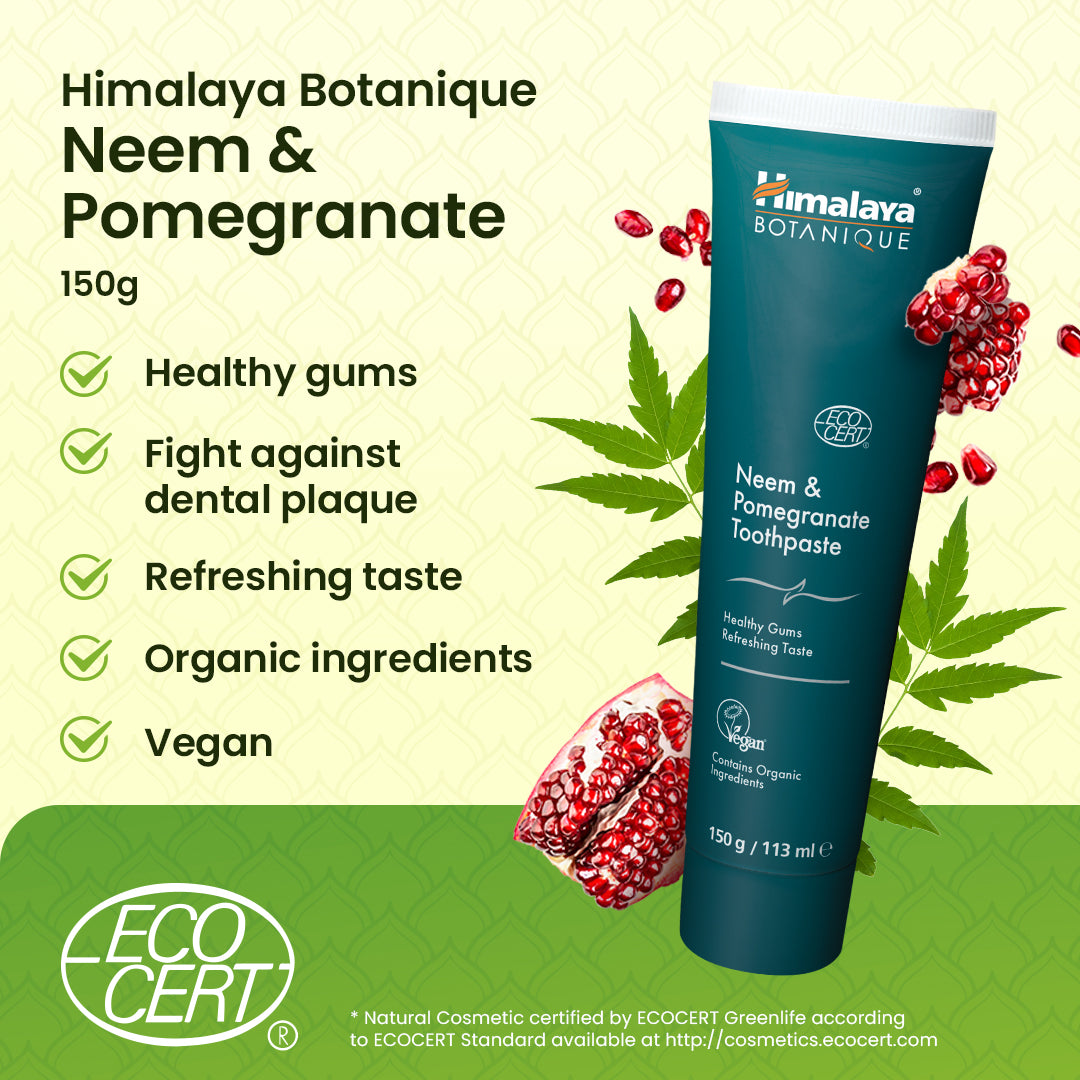 Himalaya Botanique Neem & Pomegranate Toothpaste - 150 g