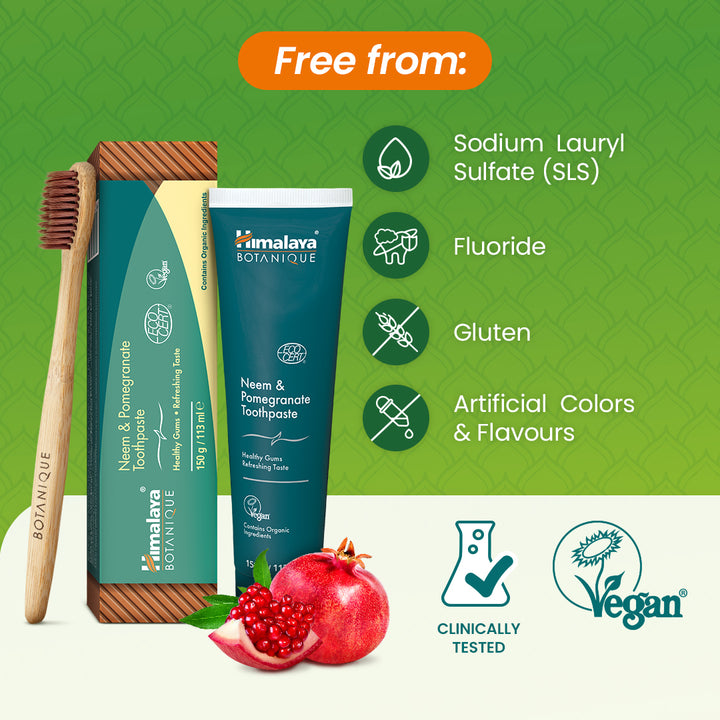 Himalaya Botanique Neem & Pomegranate Toothpaste - 150 g