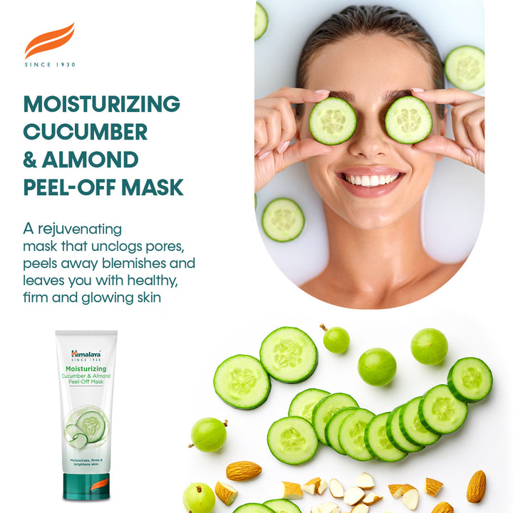Himalaya Moisturizing Cucumber & Almond Peel-off Mask - 75ml