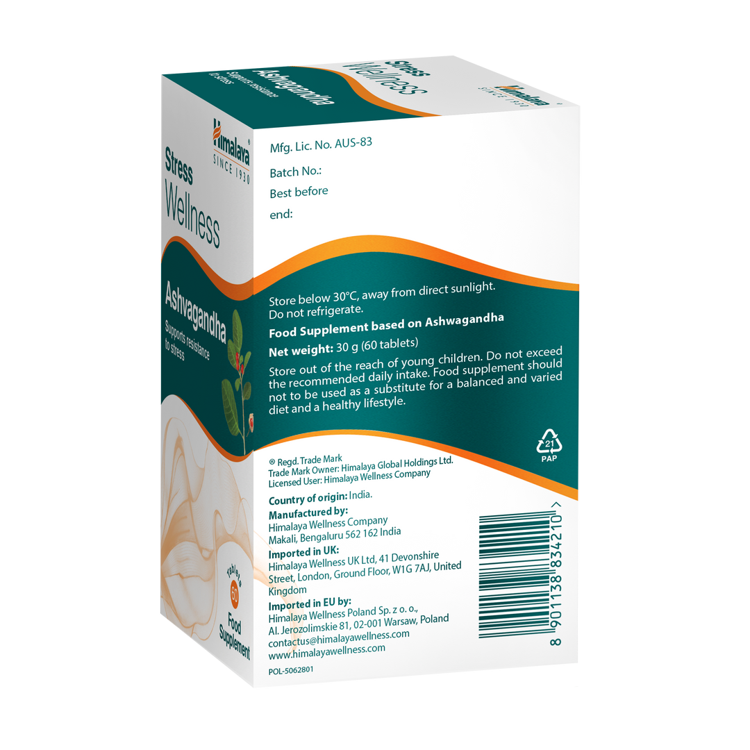 Himalaya Stress Wellness Ashvagandha - 60 Tablets