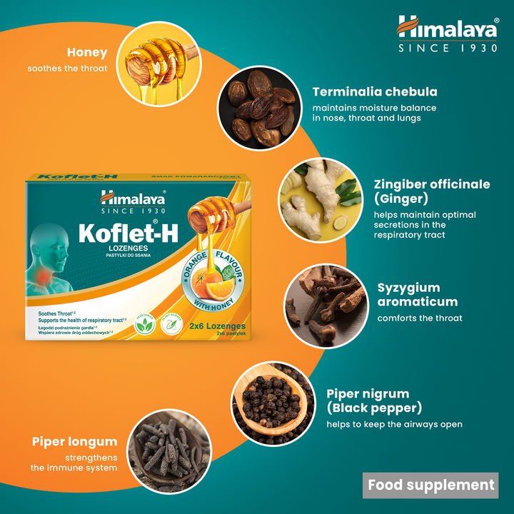 Himalaya Koflet-H Orange - Lozenges 2x6s