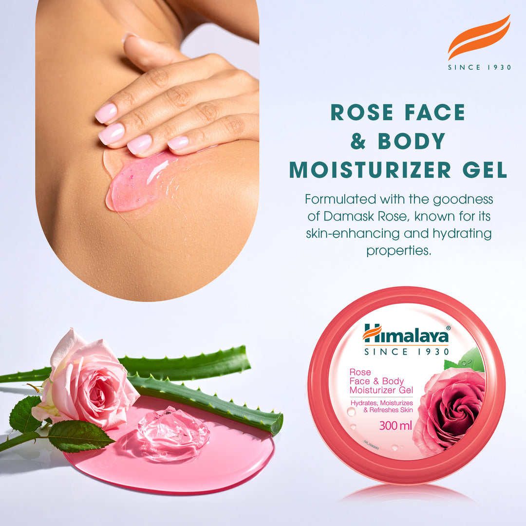 Himalaya Rose Face & Body Moisturizer Gel - 300ml