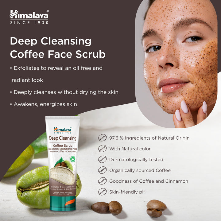 Himalaya Deep Cleansing Coffee Face Scrub - 75 ml