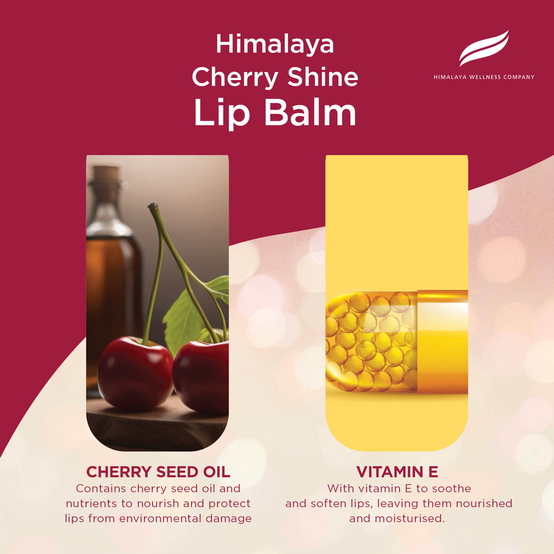 Himalaya Cherry Shine Lip Balm, 4.5g