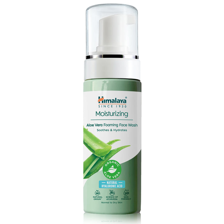 Himalaya Moisturizing Aloe Vera Foaming Face Wash, 150 ml