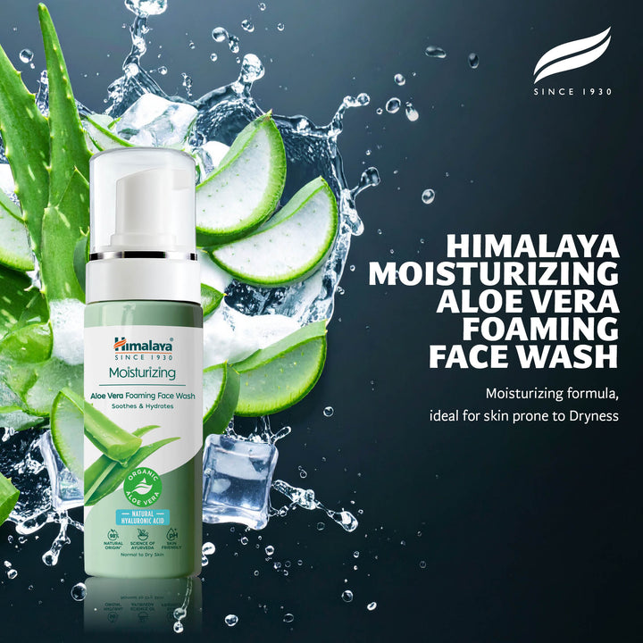 Himalaya Moisturizing Aloe Vera Foaming Face Wash, 150 ml