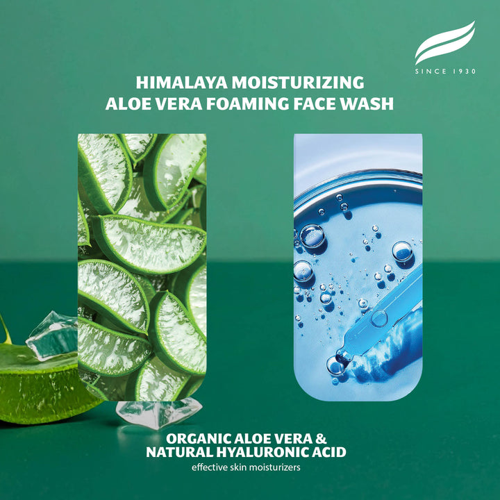 Himalaya Moisturizing Aloe Vera Foaming Face Wash, 150 ml