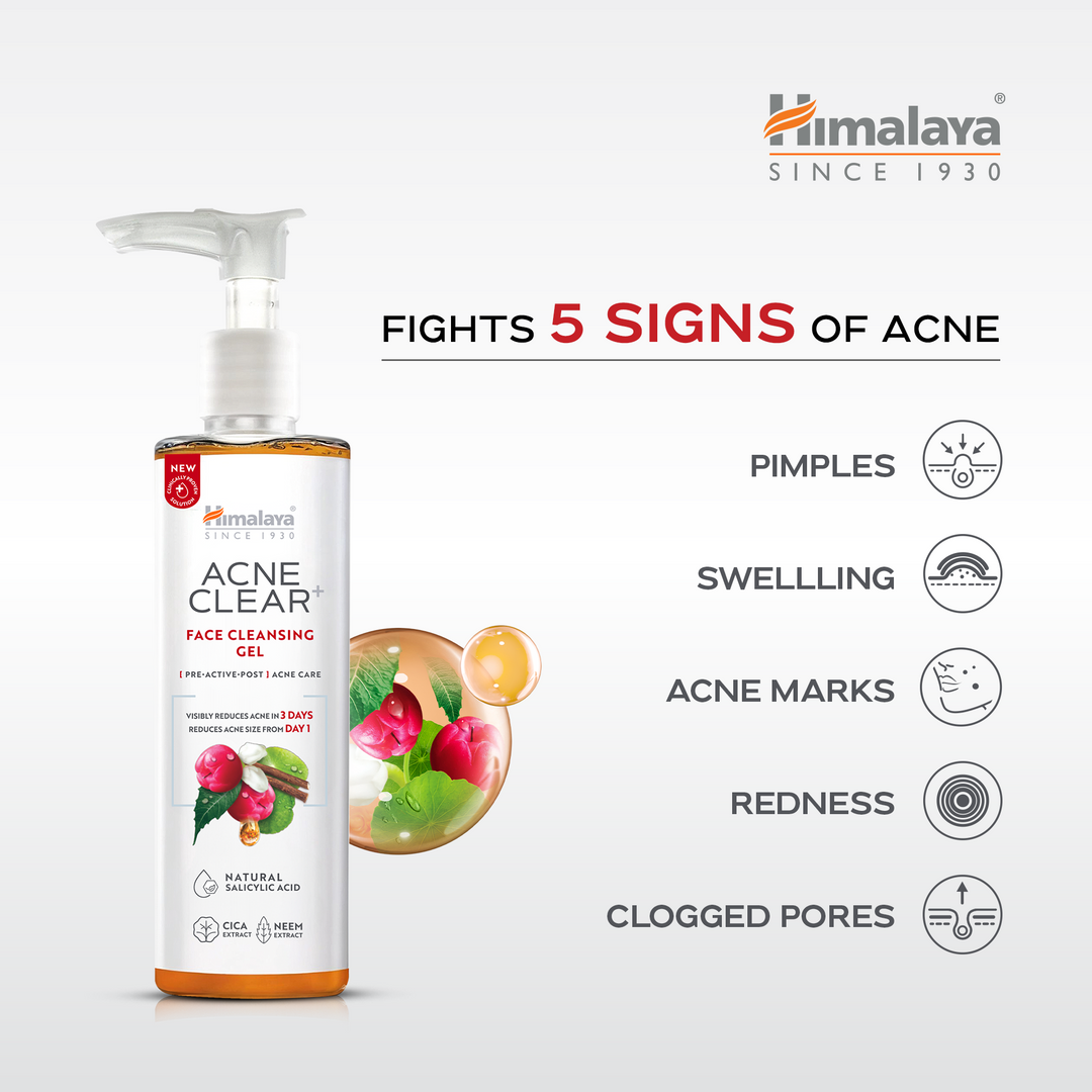 Himalaya Acne Clear+ Face Cleansing Gel