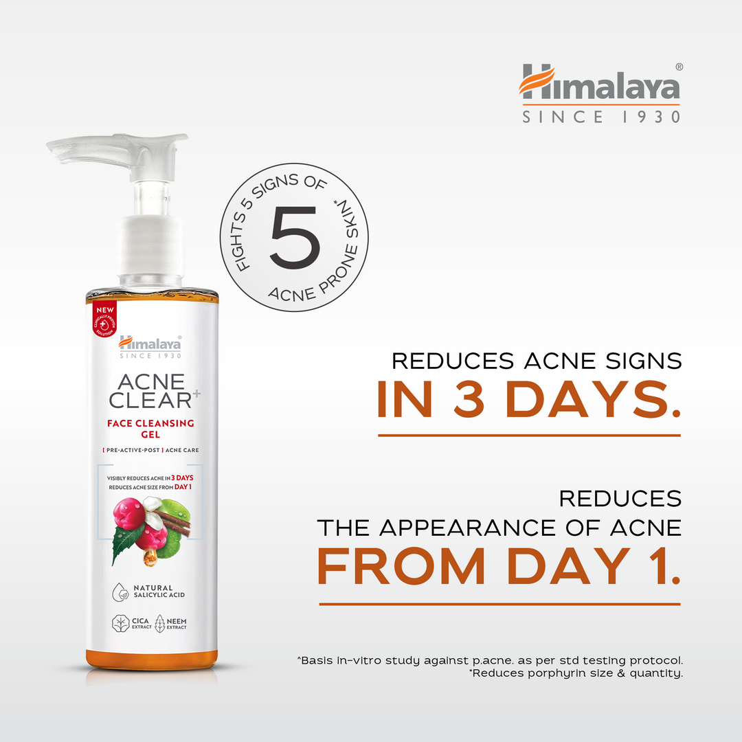 Himalaya Acne Clear+ Face Cleansing Gel