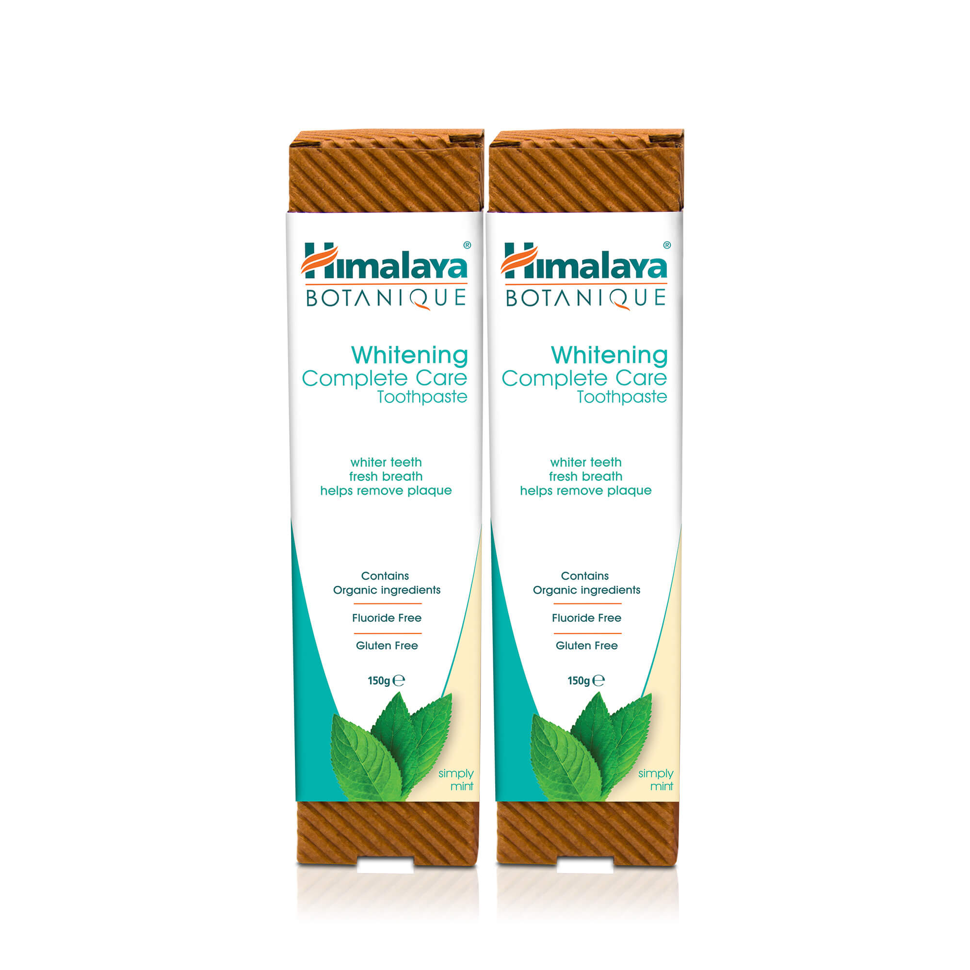 Himalaya BOTANIQUE Whitening Complete Care Toothpaste - Simply Mint - 150g (Pack of 2)