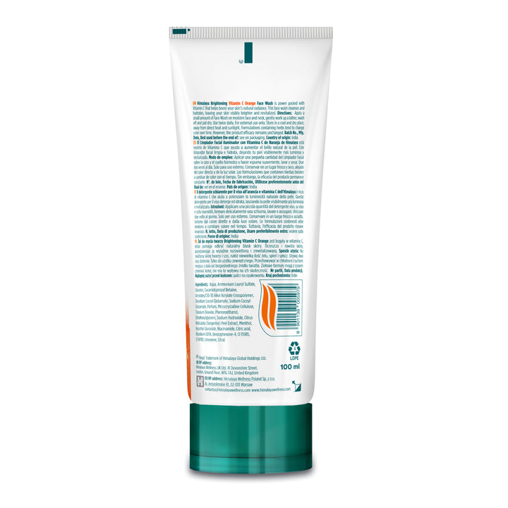 Himalaya Brightening Vitamin C Orange Face Wash