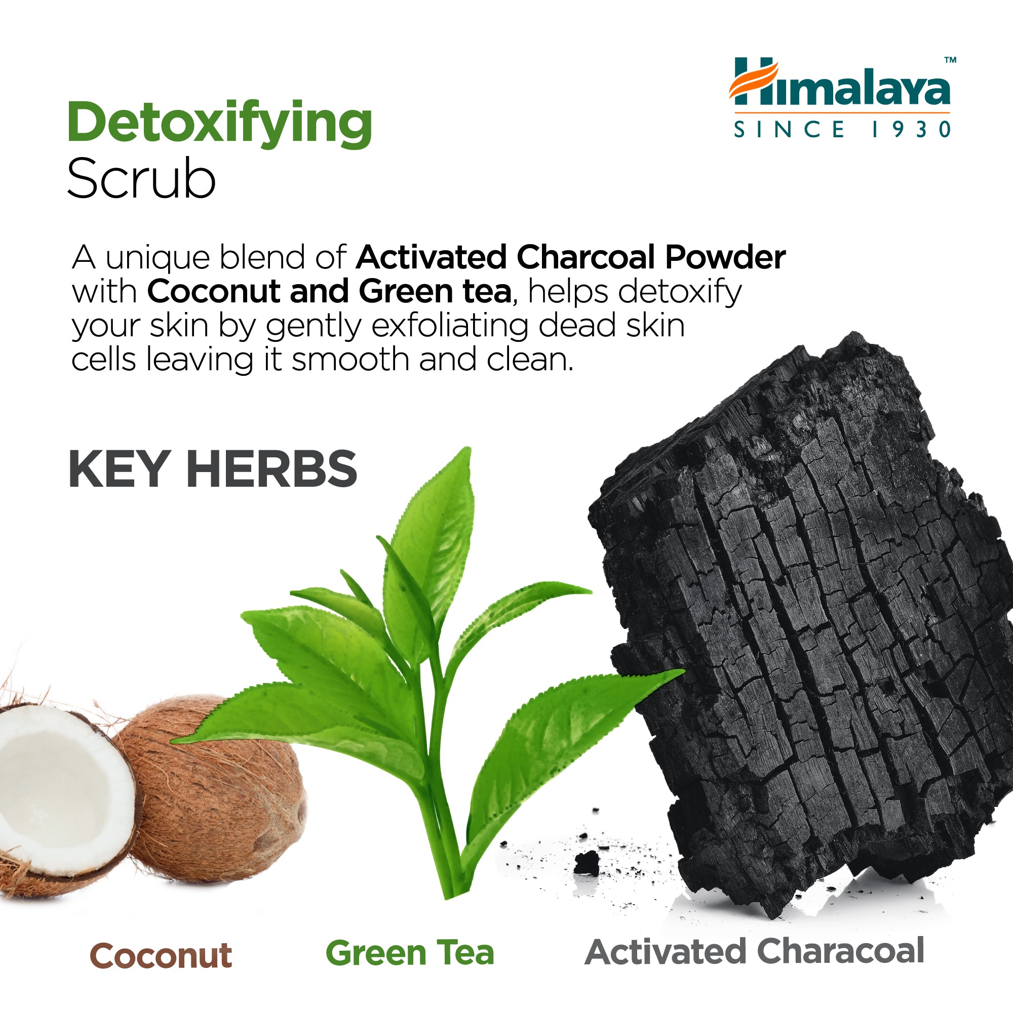 Himalaya Detoxifying Charcoal Scrub - 75ml (Pack of 3)
