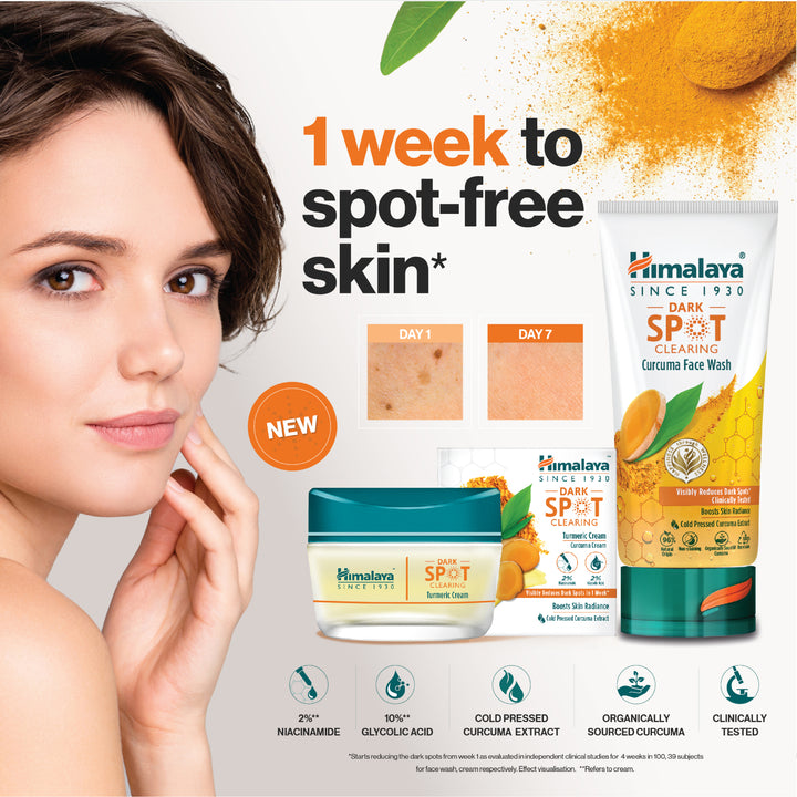 Himalaya Dark Spot Clearing Turmeric Range - 1 week to spot-free skin