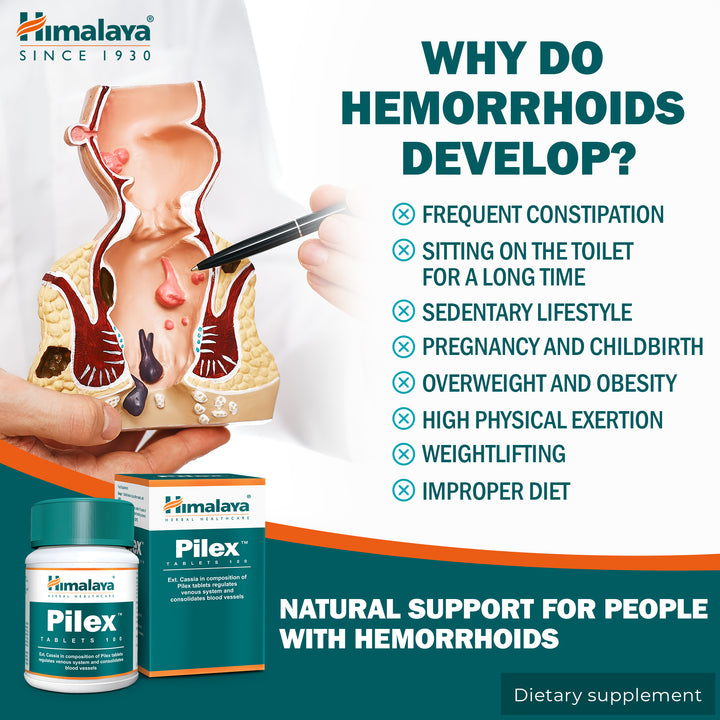 Himalaya Pilex - 100 Tablets