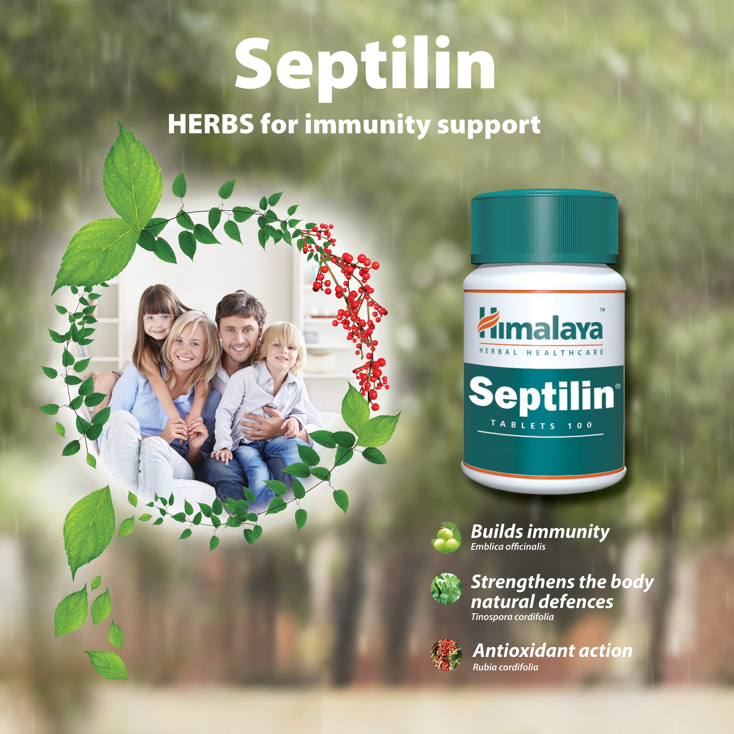 Himalaya Septilin - 100 Tablets (Pack of 2)
