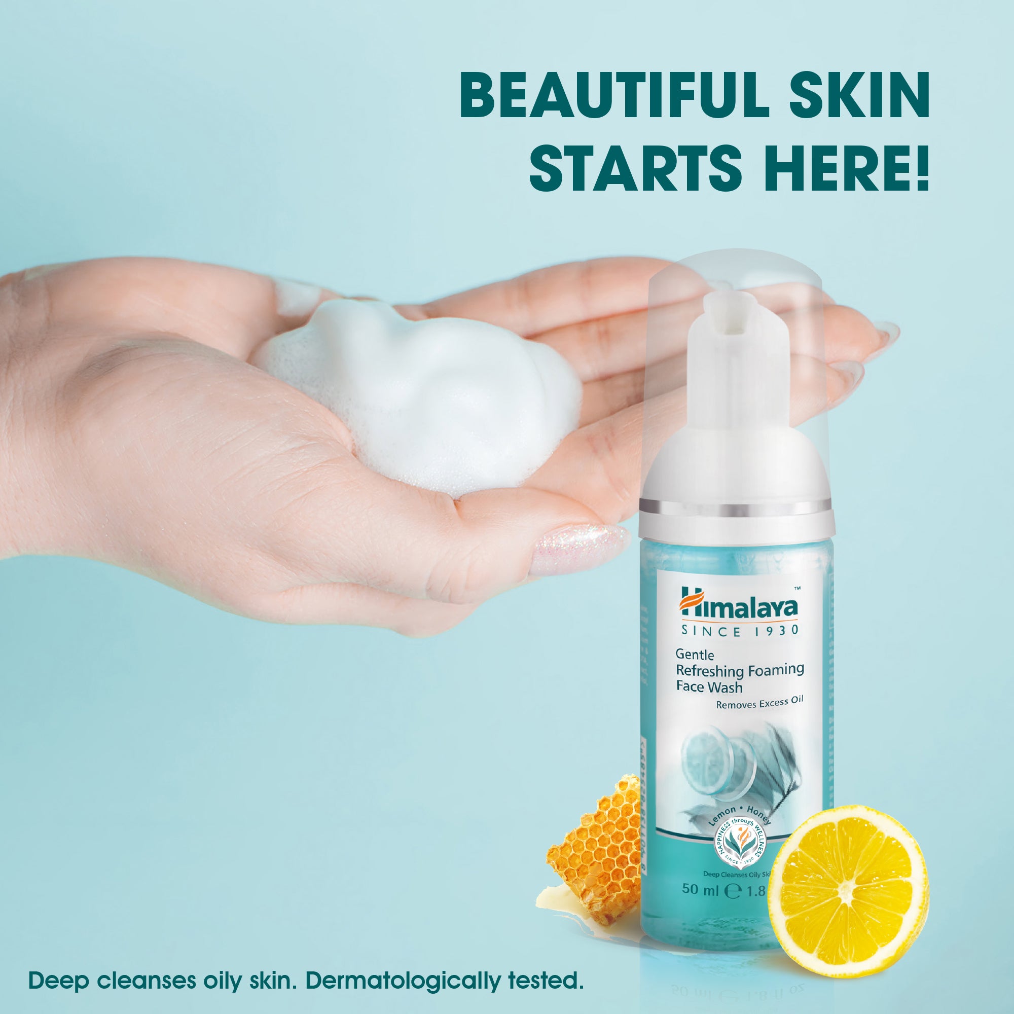 Himalaya Gentle Refreshing Foaming Face Wash - 50ml (Pack of 3)