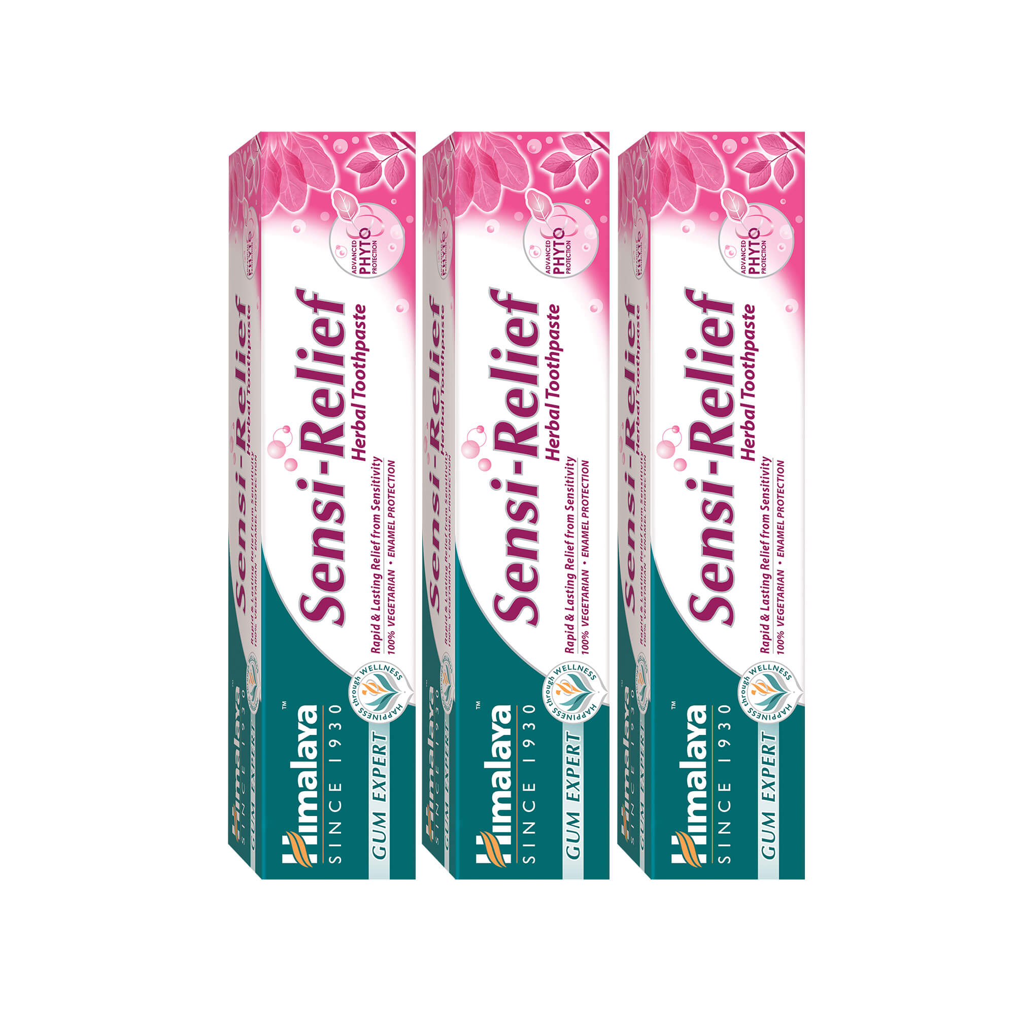 Himalaya Gum Expert Herbal Toothpaste - Sensi Relief - 75ml (Pack of 3)