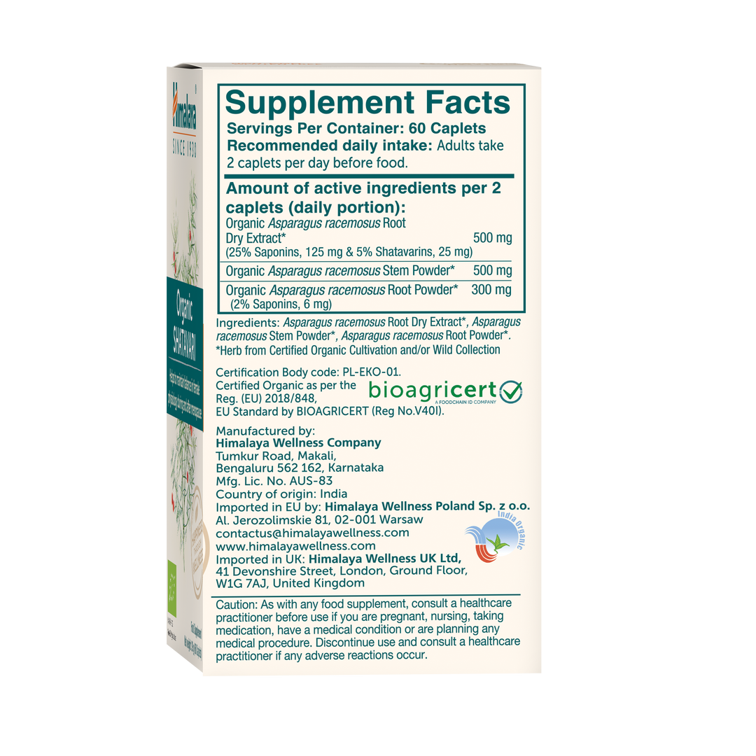 Himalaya Organic Shatavari 60 tablets
