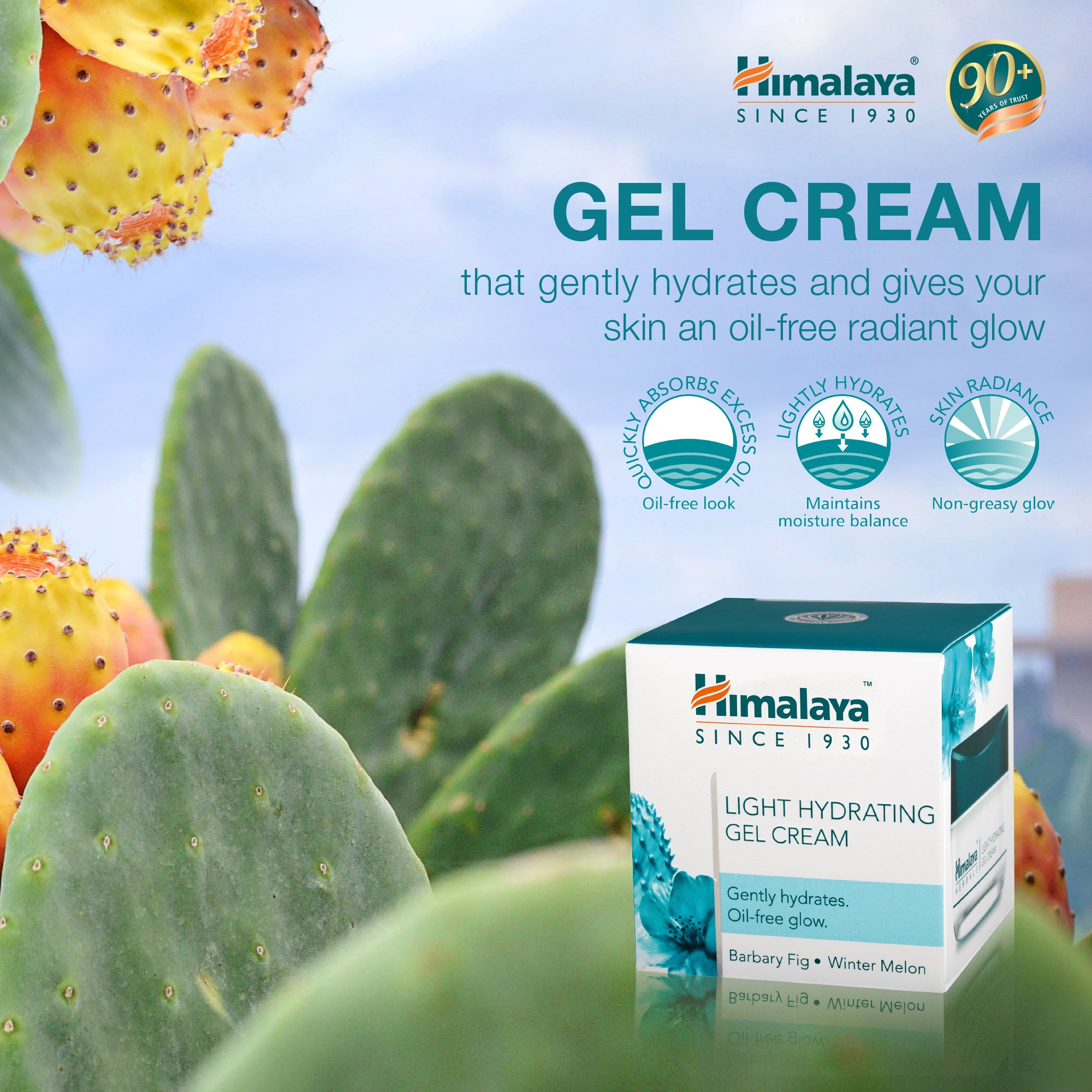 Himalaya Light Hydrating Gel Cream - 50g (Pack of 2)