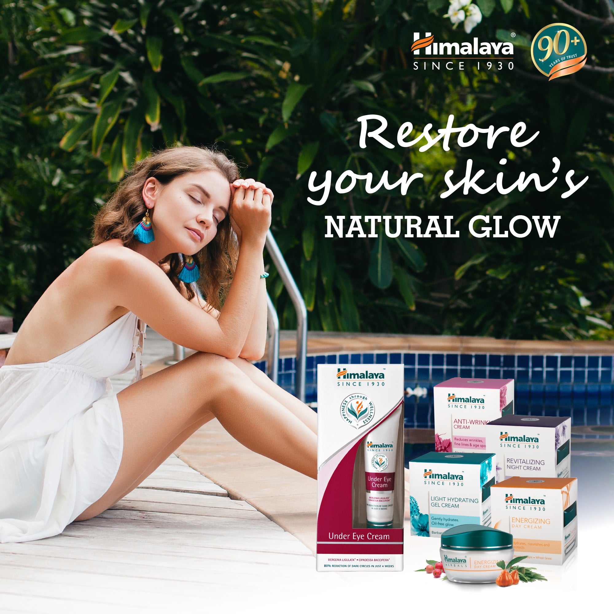 Himalaya Light Hydrating Gel Cream - 50g (Pack of 3)