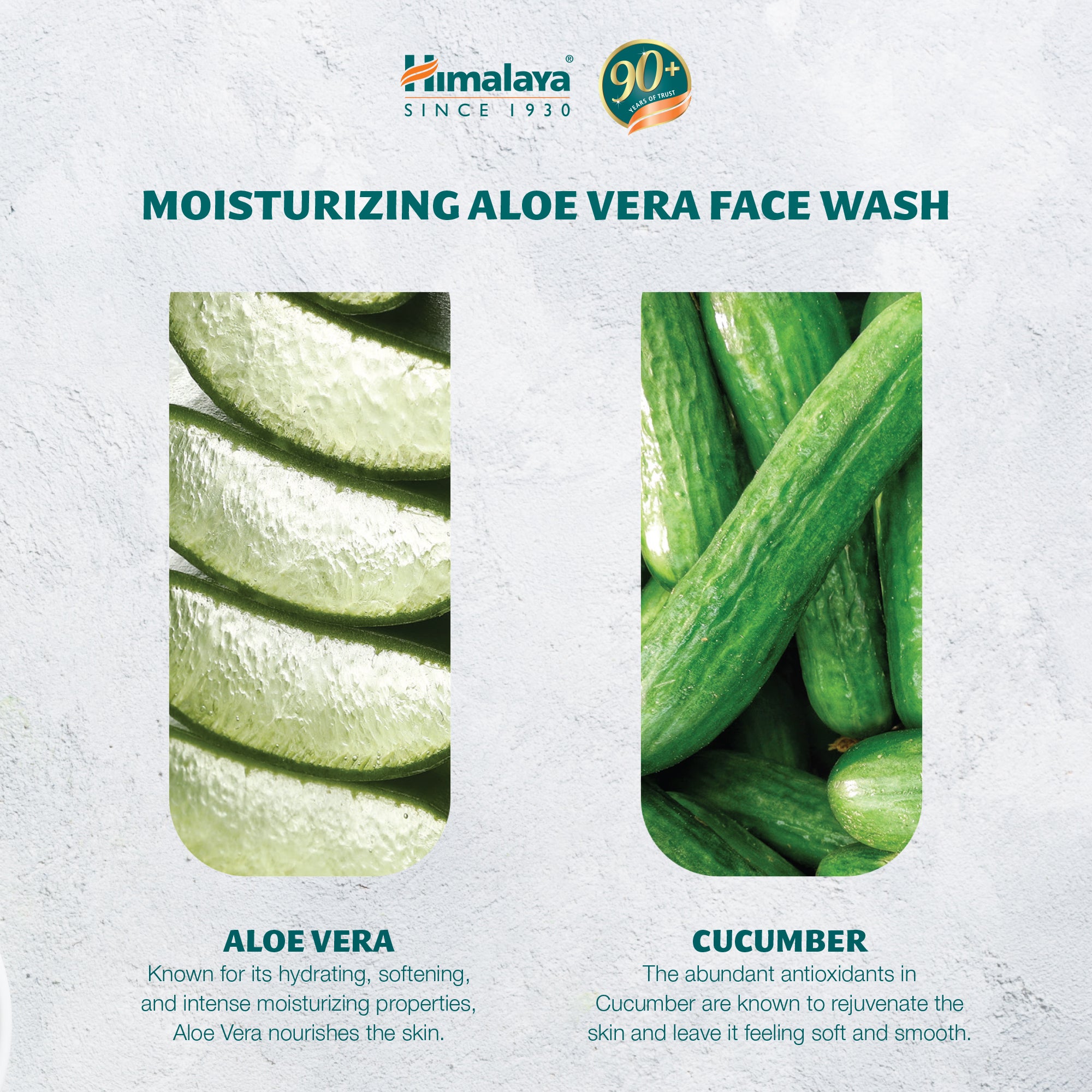 Himalaya Moisturizing Aloe Vera Face Wash - 150ml (Pack of 3)