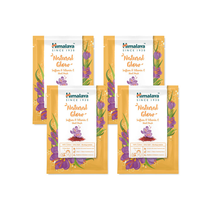 Himalaya Natural Glow Saffron & Vitamin C Sheet Mask - 30ml