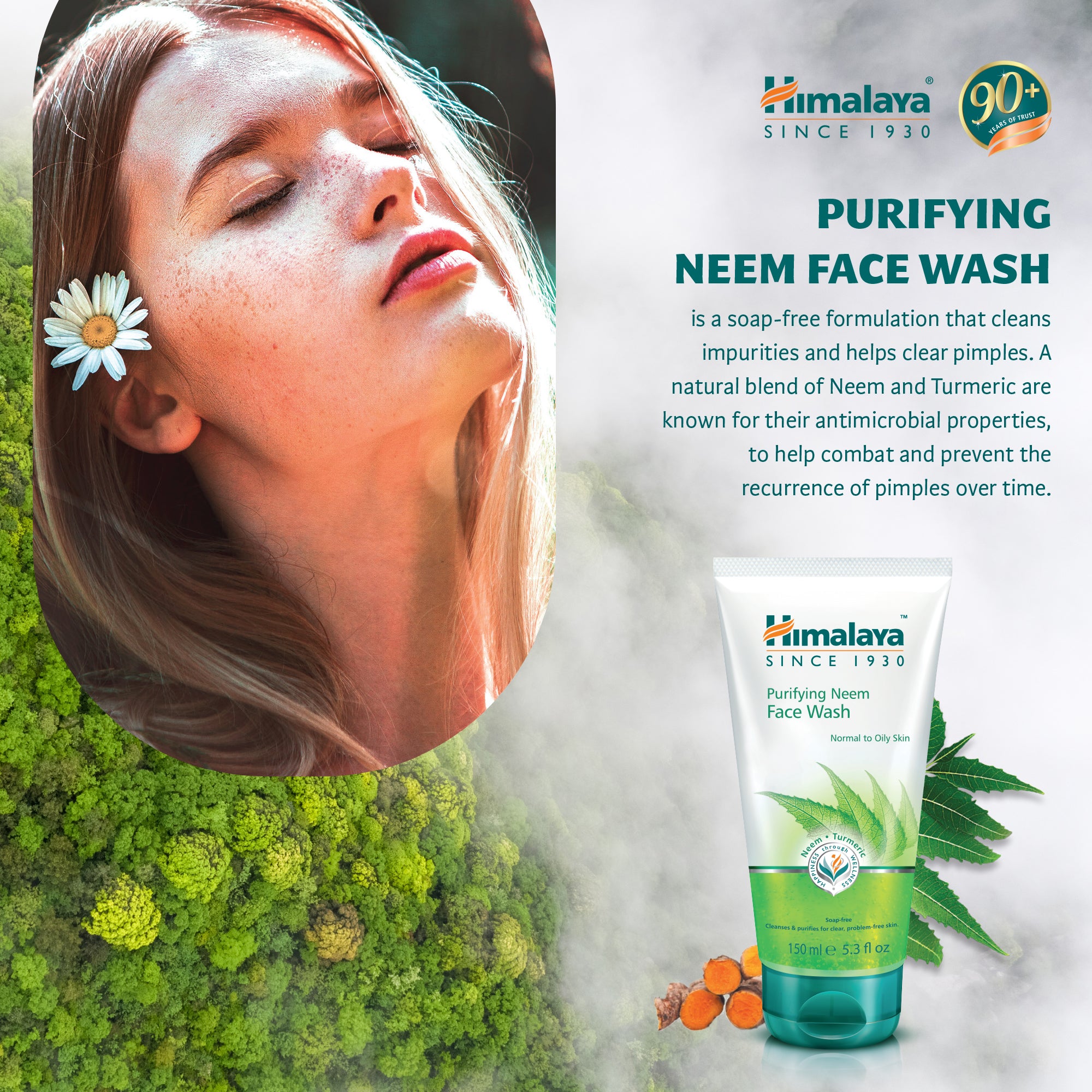 Himalaya Purifying Neem Face Wash - 150ml (Pack of 2)